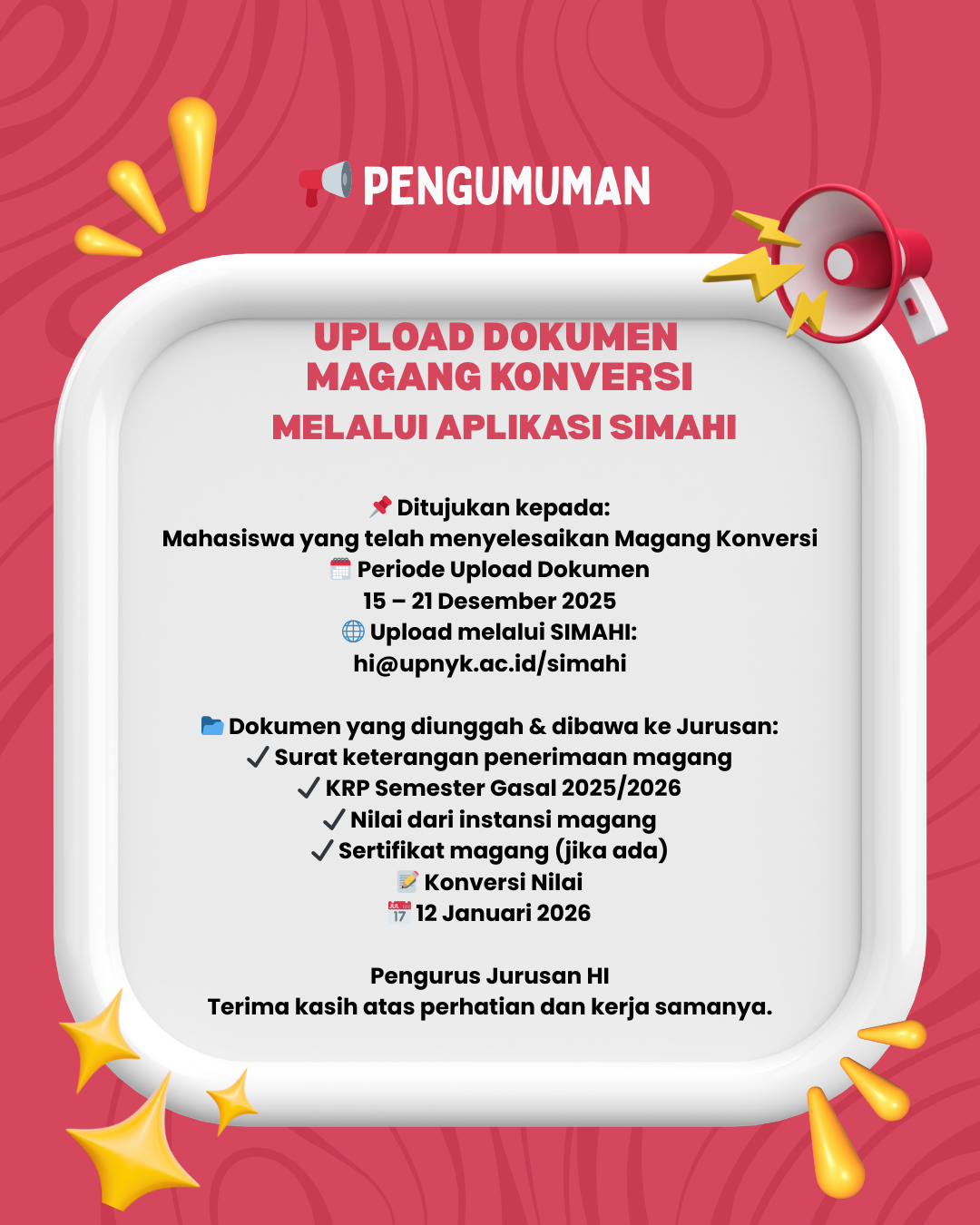 Pengumuman